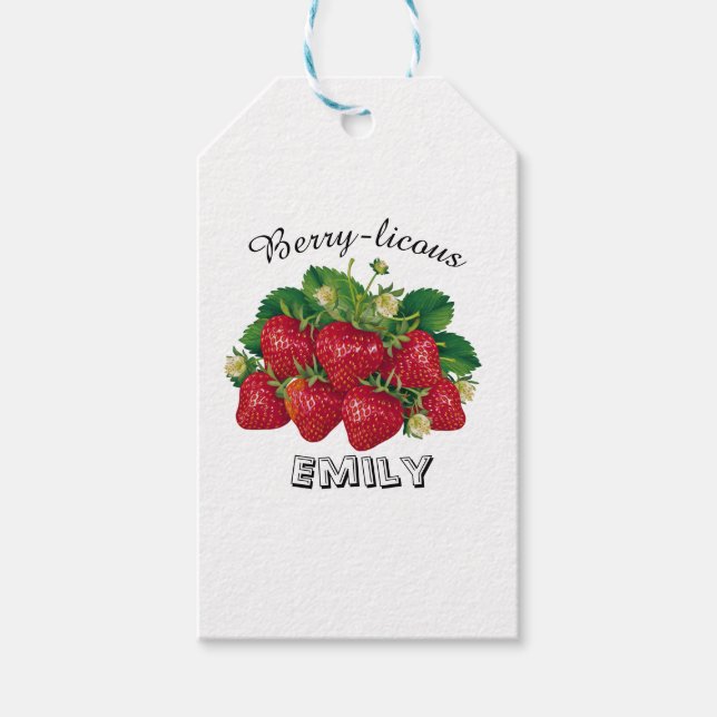 Etiqueta Para Presente Berry-licioso (Frente)