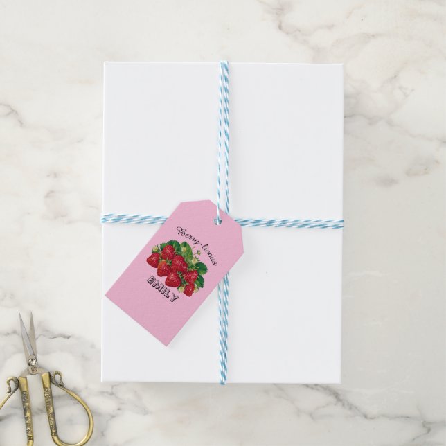 Etiqueta Para Presente Berry-licioso (Com cordão)