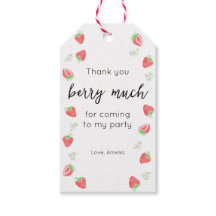 Berry primeiro aniversario | obrigado de morango,