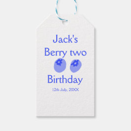 Etiqueta Para Presente Berry two birthday blue berry add name date kids r