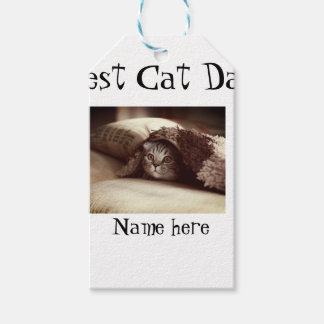 Etiqueta Para Presente best cat dad photo name fathers day pet dad daddy 