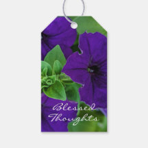 Bíblia de Fotografias Purple Flower Verse Pensamen