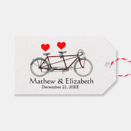 Etiqueta Para Presente Bicicleta Tandem Vintage Fofa Casamento Personaliz