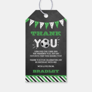 Etiqueta Para Presente Bicking O Grande primeiro aniversario de futebol