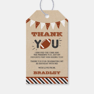 Etiqueta Para Presente Bicking O Grande   primeiro aniversario de futebol