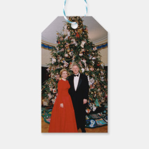 Etiqueta Para Presente Bill Clinton Presidente dos EUA Casa Branca Natal