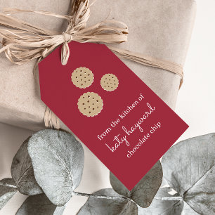 Etiqueta Para Presente Biscoito personalizado Gingersnap do feriado