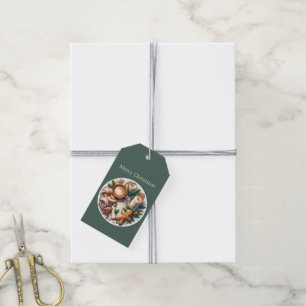 Etiqueta Para Presente Biscoitos festivos de Natal com cacau