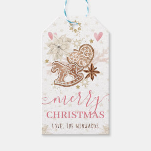 Etiqueta Para Presente Biscoitos Rosa e Cacau Feliz Natal