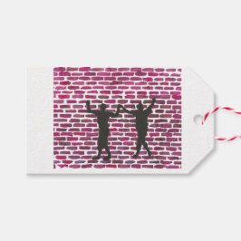 Etiqueta Para Presente Black Magic Hollyhock by Yeshaya Dank Wood Wall Ar