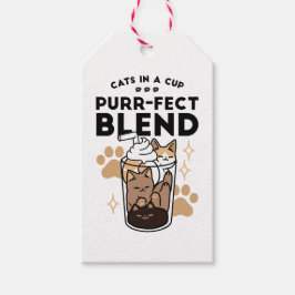 Etiqueta Para Presente Blend Puro: Arte de Gato e Café para Pet-Lovers