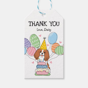 Etiqueta Para Presente Blenheim Cavalier King Charles Spaniel Birthday