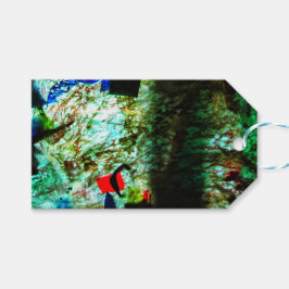 Etiqueta Para Presente Blue calm texture gift tag,Relaxed texture blue 