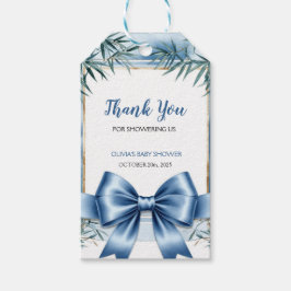 Etiqueta Para Presente Blue Chinoiserie Obrigado Marca Favorável