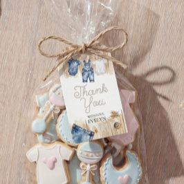 Etiqueta Para Presente Blue Jean Denim Gift Tag