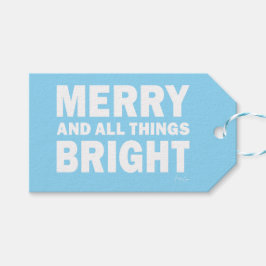 Etiqueta Para Presente Blue & White Gift Tag | Merry & All Things Bright