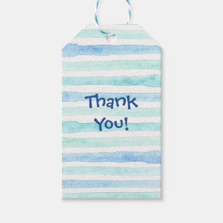 Etiqueta Para Presente blue white watercolors thank you tags for favors