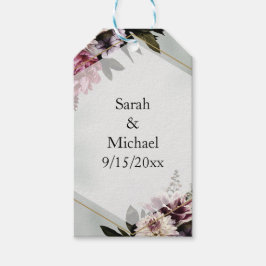 Etiqueta Para Presente Blush Botânico 