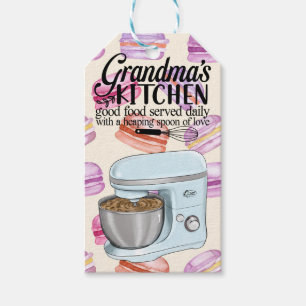 Etiqueta Para Presente Boa Comida da vovó servida diariamente com um "Ele