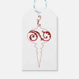 Etiqueta Para Presente Boas Festas Berry Red Holiday Ornament