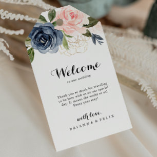 Etiqueta Para Presente Boas-vindas ao casal de inverno simples