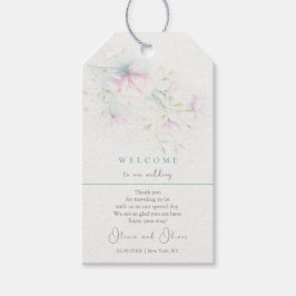 Etiqueta Para Presente Boas-vindas ao casamento da Magnolia Rosa