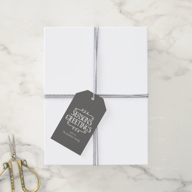 Etiqueta Para Presente Boas-vindas do Natal (Com cordão)