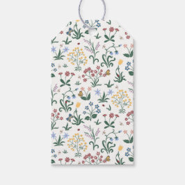 Etiqueta Para Presente Boate de Flores Coloridas Imaginosas Obrigado