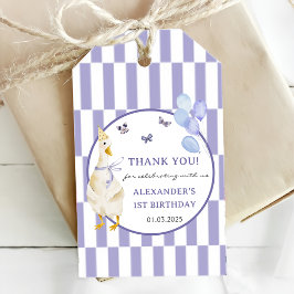 Etiqueta Para Presente Bobo Goose primeiro aniversario