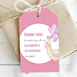 Etiqueta Para Presente Bobo Goose primeiro aniversario