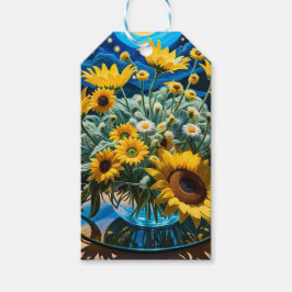 Etiqueta Para Presente Bodegón Flores y Noche 1 - 001