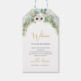 Etiqueta Para Presente Boêmia Lush Greenery Arch Summer Garden