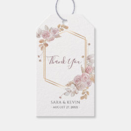 Etiqueta Para Presente Bohemian Pink Floral Casamento Obrigado Tag Favorá
