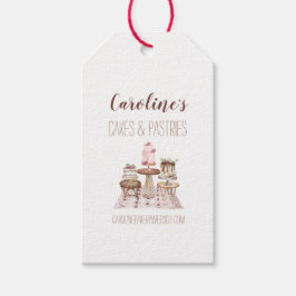 Etiqueta Para Presente Boho Baking Bakery Boutique, Cupcakes e pastéis