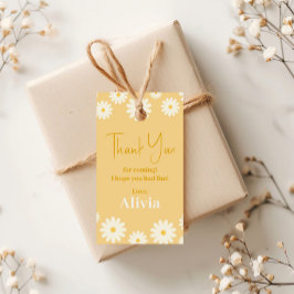 Etiqueta Para Presente Boho Daisy Dois Ouro Floral segundo aniversário Bo