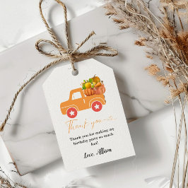 Etiqueta Para Presente Boho Fall Bompkin obrigado