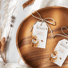 Etiqueta Para Presente Boho Floral Café Chá de Noiva Agradecimento