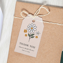 Etiqueta Para Presente Boho Floral Earth Tones Chá de panela Botânico