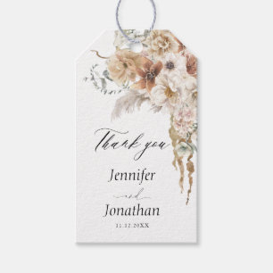 Etiqueta Para Presente Boho Floral Wedding Favor