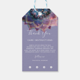 Etiqueta Para Presente Boho Nebula Mandala, Mística