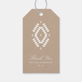 Etiqueta Para Presente Boho Obrigado Tag do Presente, kraft