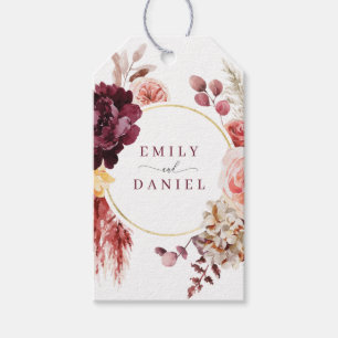 Etiqueta Para Presente Boho Pampas Grass Wedding Favor Gift Tags
