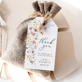 Etiqueta Para Presente Boho Primavera Colorful Wildflower Weding Favor
