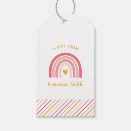 Etiqueta Para Presente Boho Rainbow