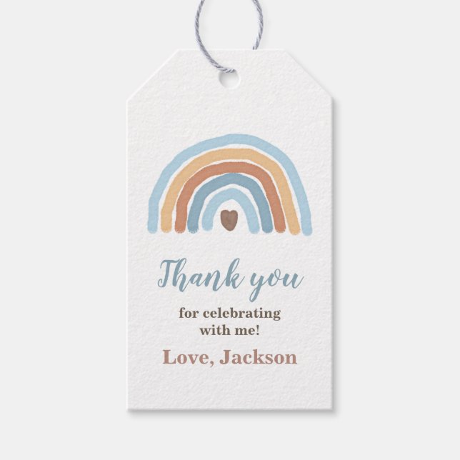 Etiqueta Para Presente Boho Rainbow (Frente)