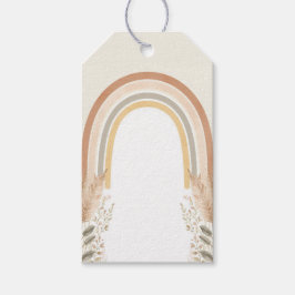 Etiqueta Para Presente Boho Rainbow Baby Shower Favor Tags – Watercolor