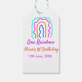 Etiqueta Para Presente Boho Rainbow, um aniversário de crianças brilhante