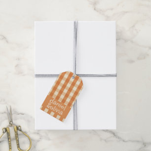 Etiqueta Para Presente Boho Retro Groovy Casamento Wavy Colorido