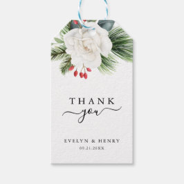 Etiqueta Para Presente Boho Script Typografia Evergreen Wedding Obrigado