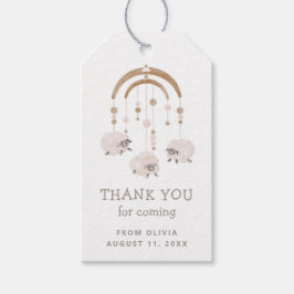 Etiqueta Para Presente Boho Sheep Mobile Chá de fraldas / Aniversário Obr
